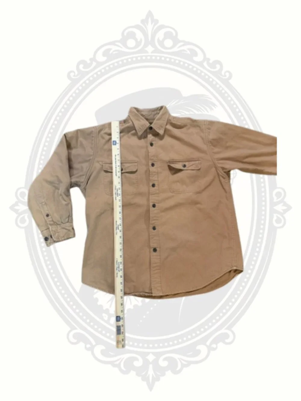 Fleece Lined Shirt Jacket Tan Men's L